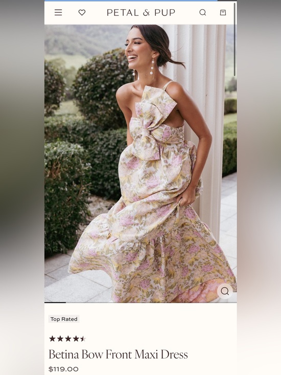 Petal & Pup Dresses & Skirts - Petal & Pup Betina Bow Floral Maxi Dress